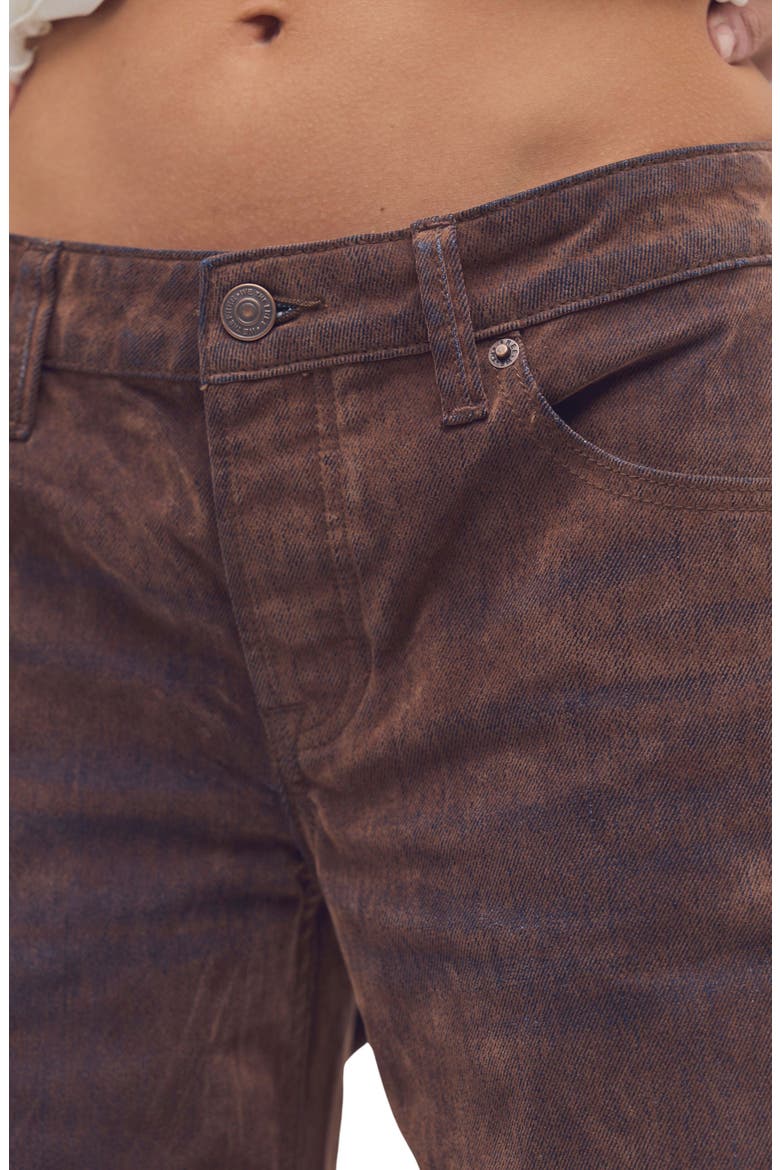 Tennessee Low Rise Wide Leg Jeans, Alternate, color, UMBER