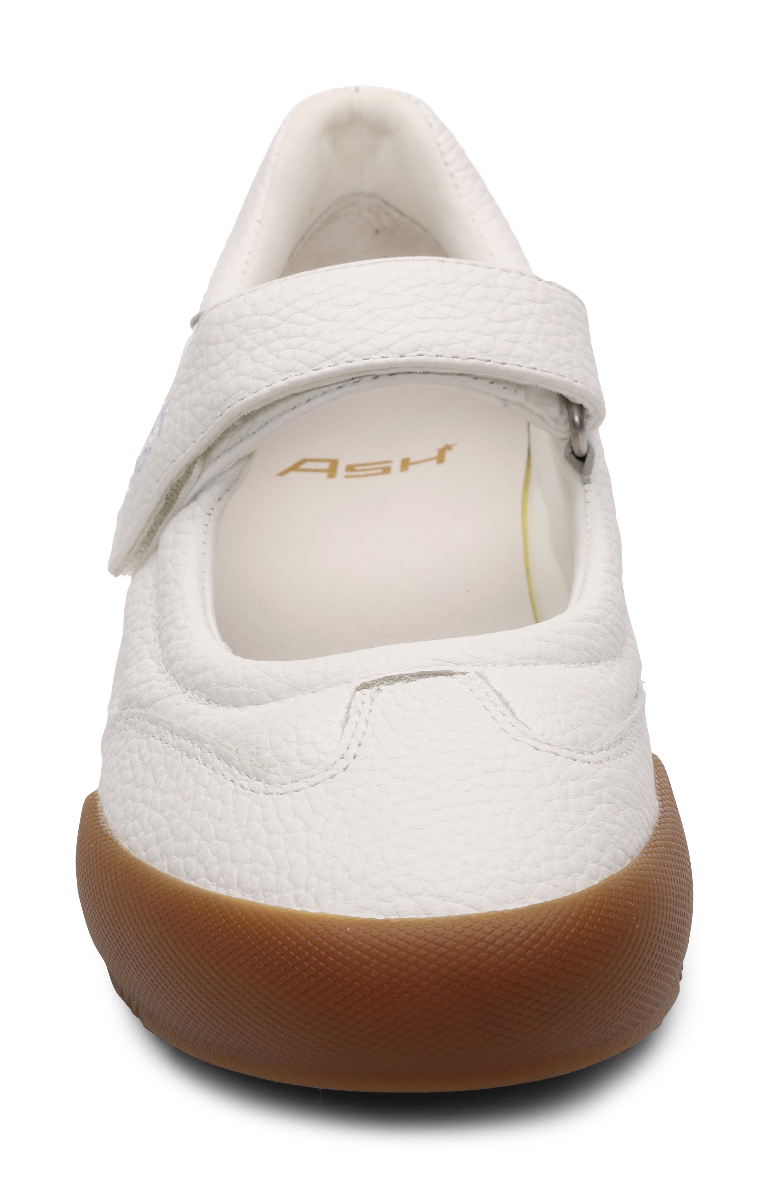 Ash Pure Mary Jane Leather Sneaker, Alternate, color, White