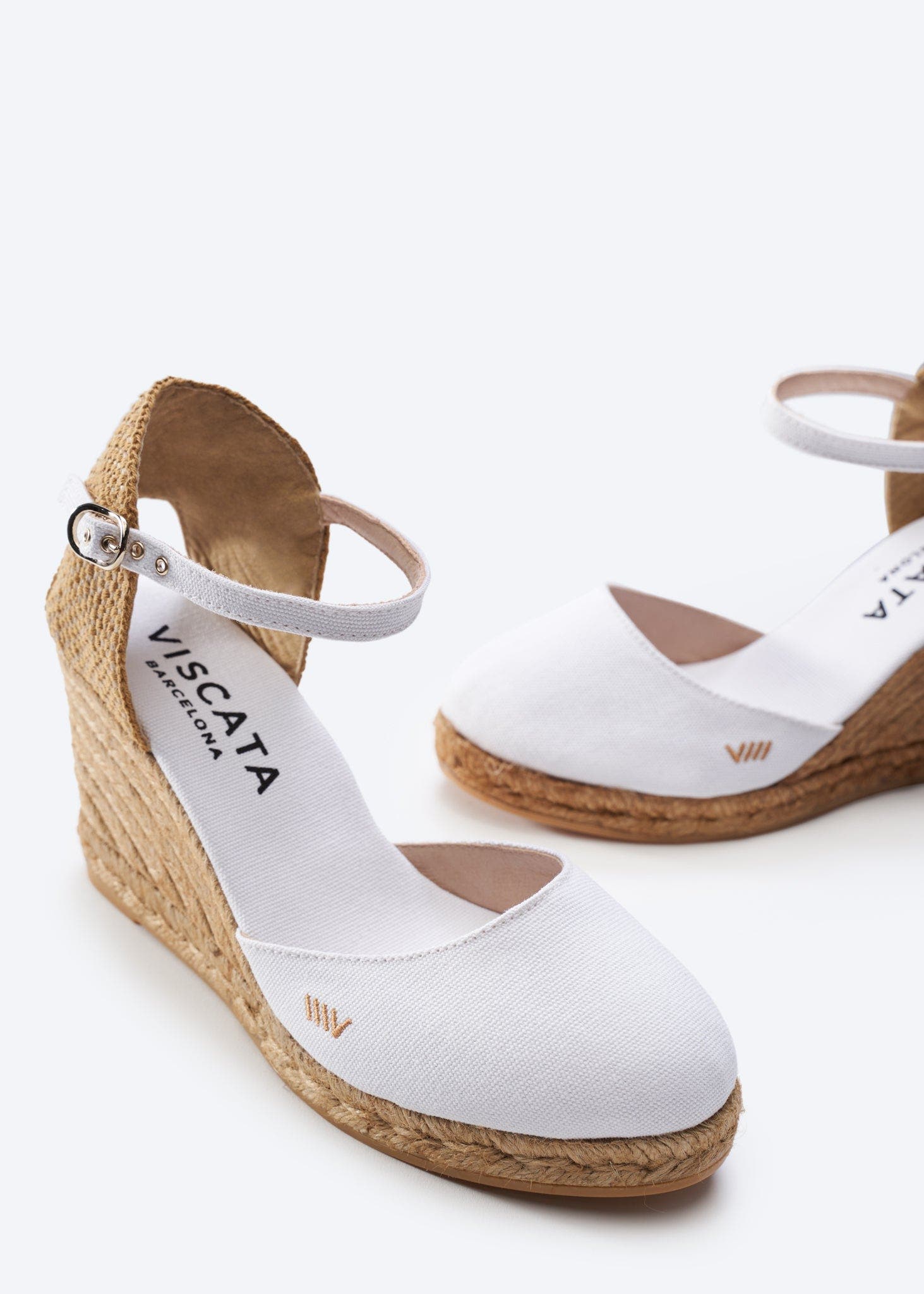 Satuna Canvas Espadrille Wedges, Alternate, color, White