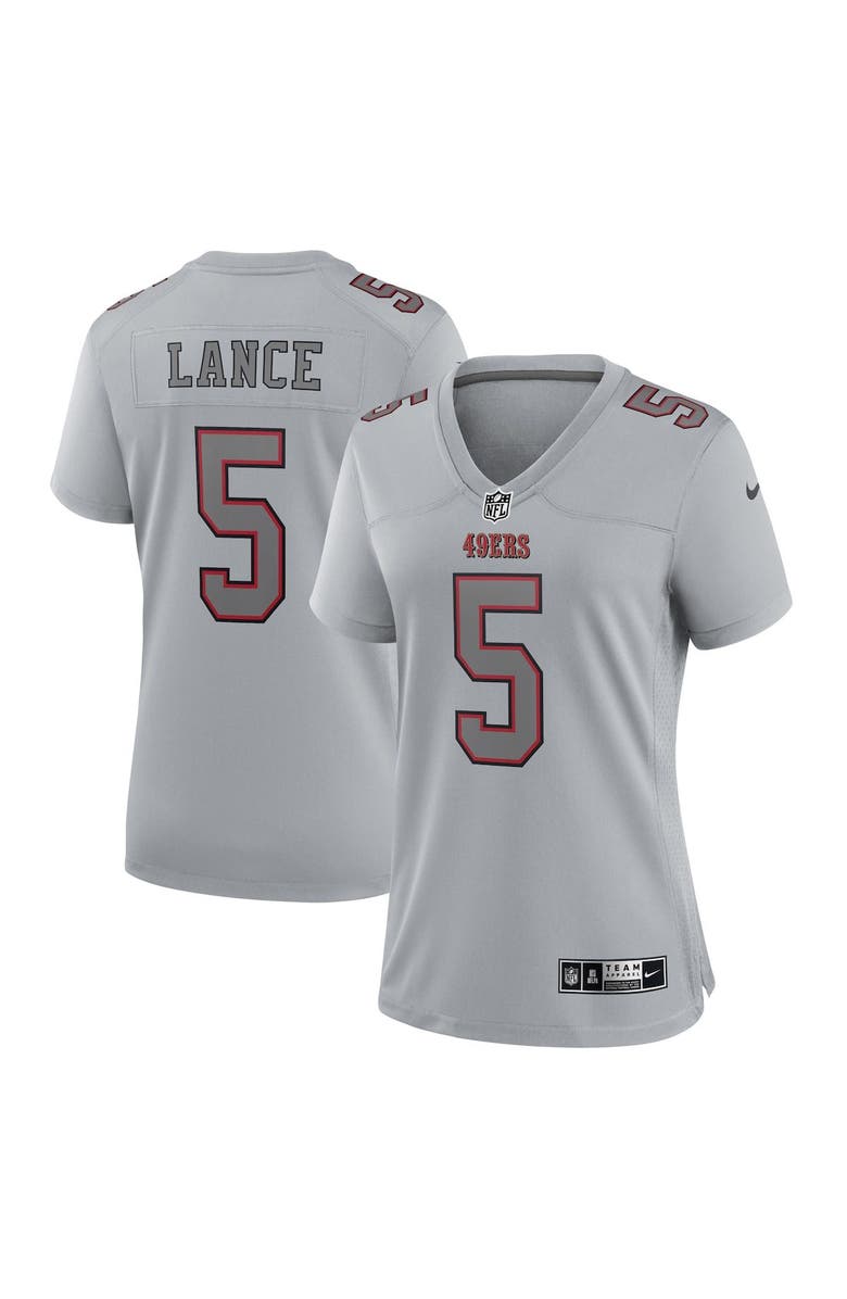 Nike Women's Nike Trey Lance Gray San Francisco 49ers Atmosphere Fashion Game Jersey, Main, color, 