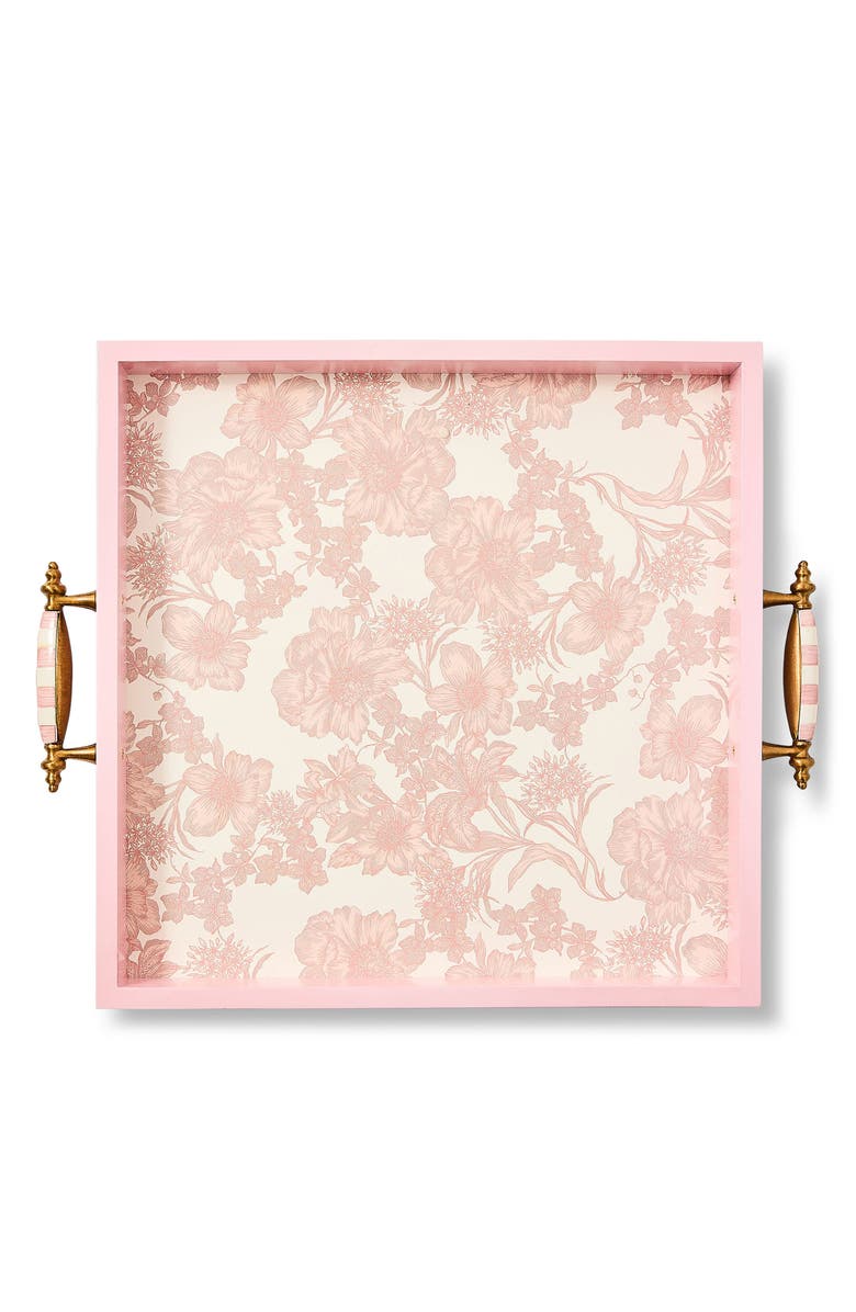 MACKENZIE CHILDS Rosy English Garden Serving Tray, Alternate, color, Rosy