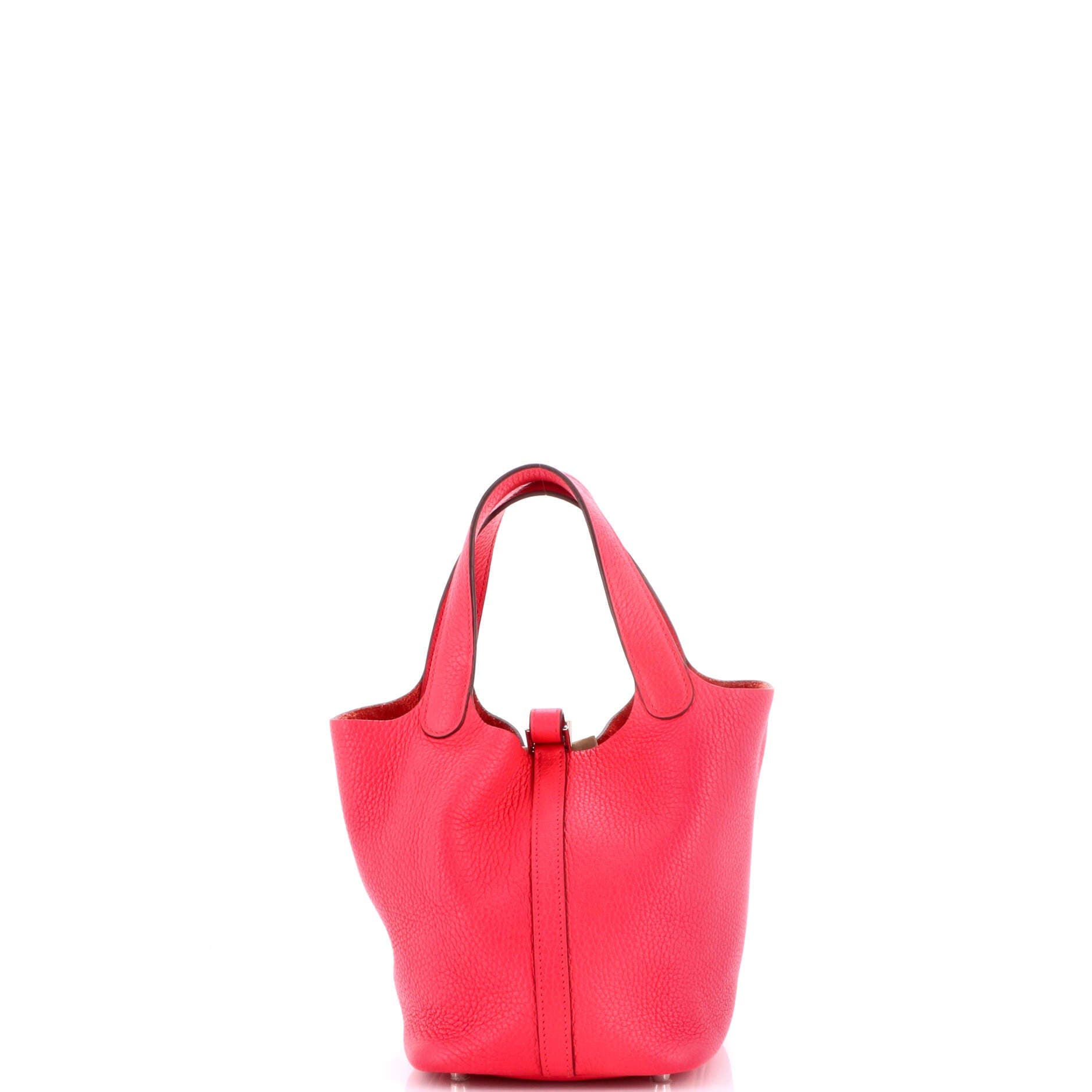 Pre-Owned Hermes Picotin Lock Bag Clemence PM, Alternate, color, Rose Extreme