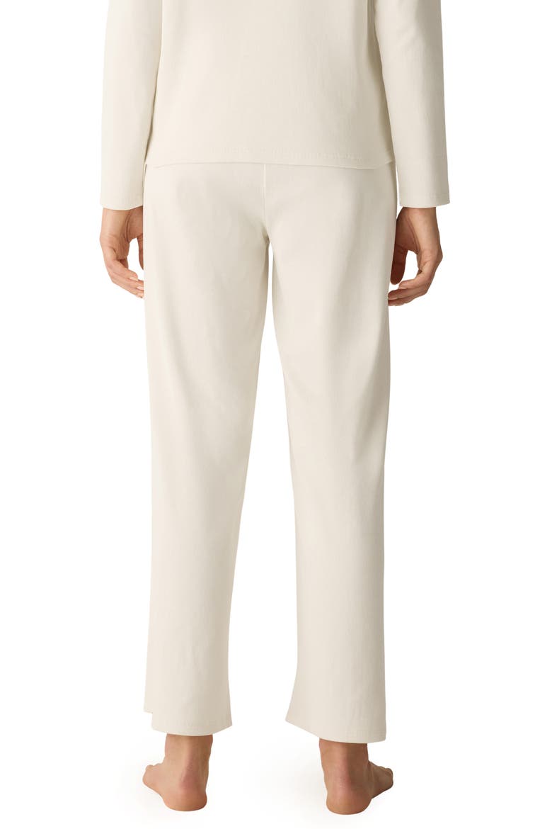 Organic Cotton Wide Leg Lounge Pants, Alternate, color, SOFT WHITE