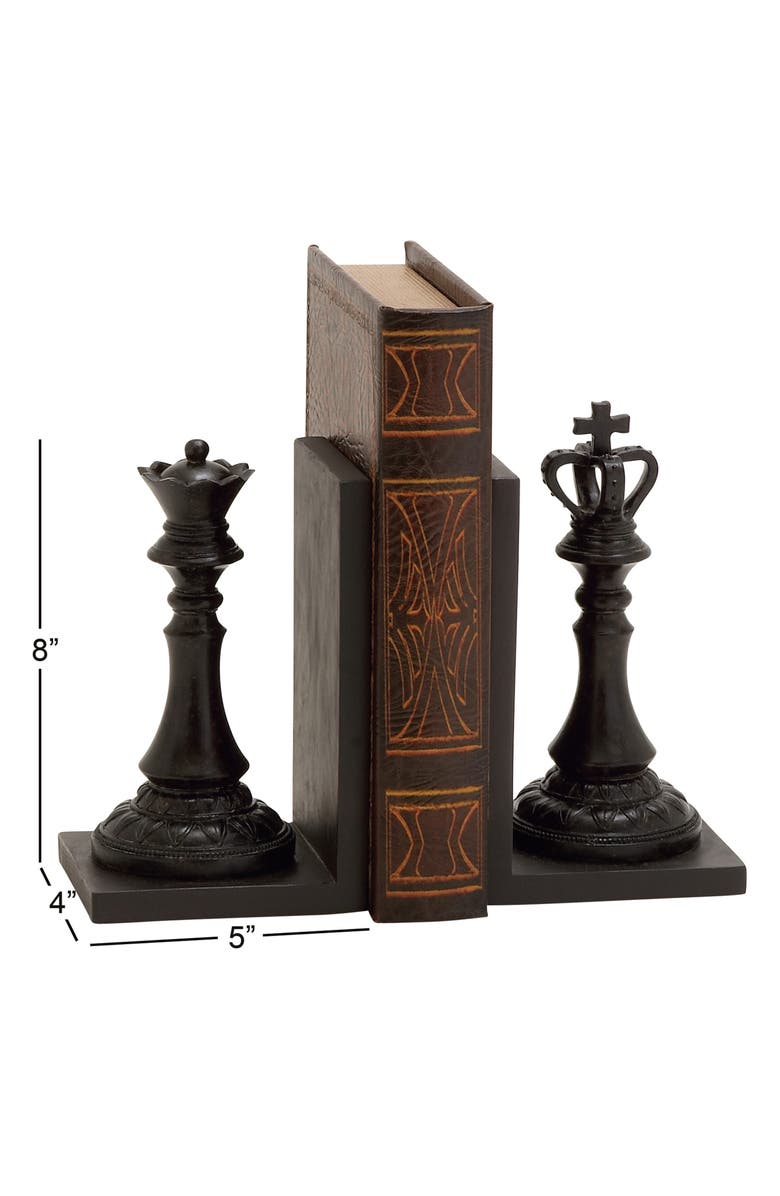 SONOMA SAGE HOME Chess Bookends, Alternate, color, Black