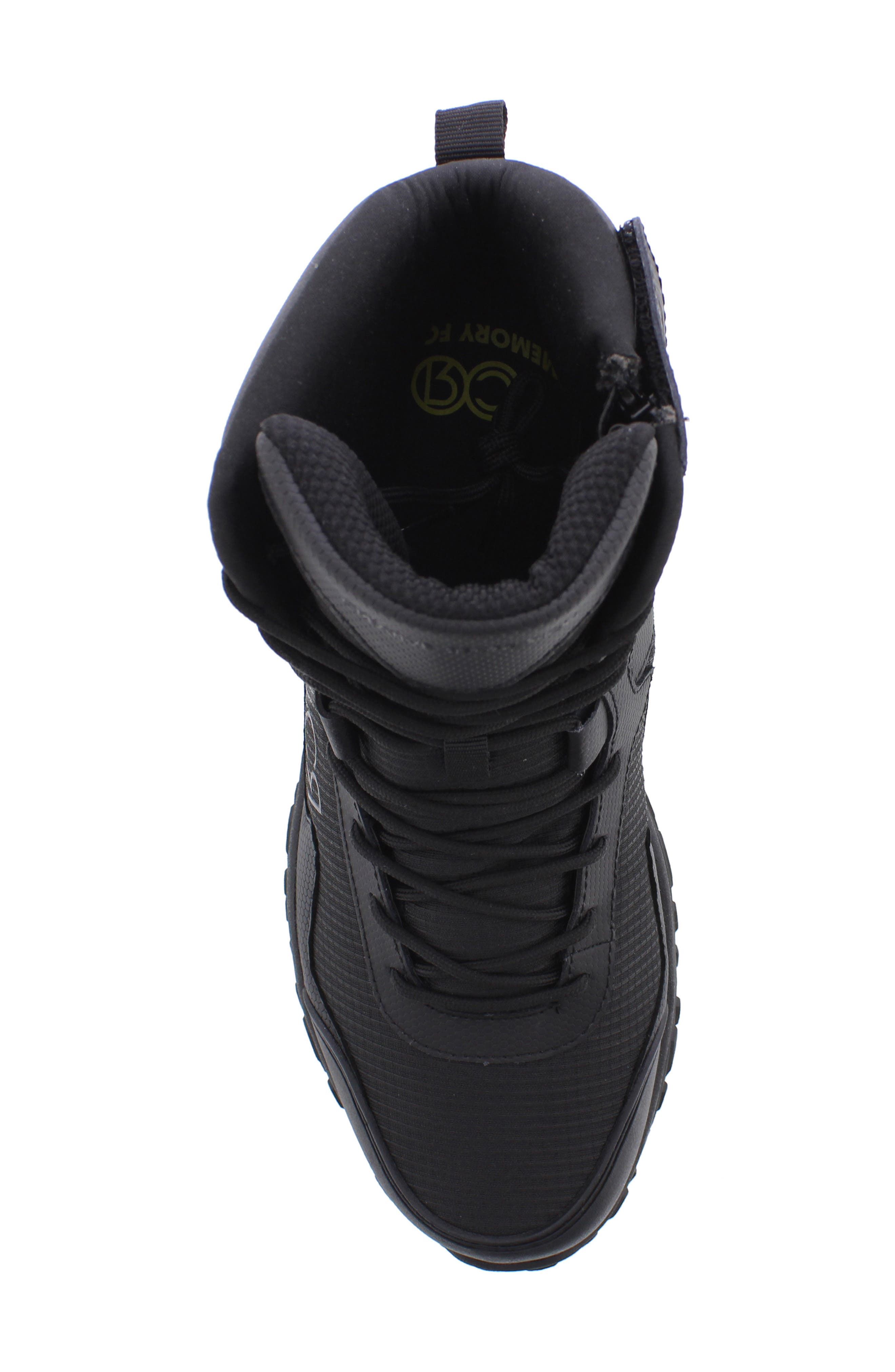 Tactie OG Leather Combat Boot, Alternate, color, BLACK/BLACK