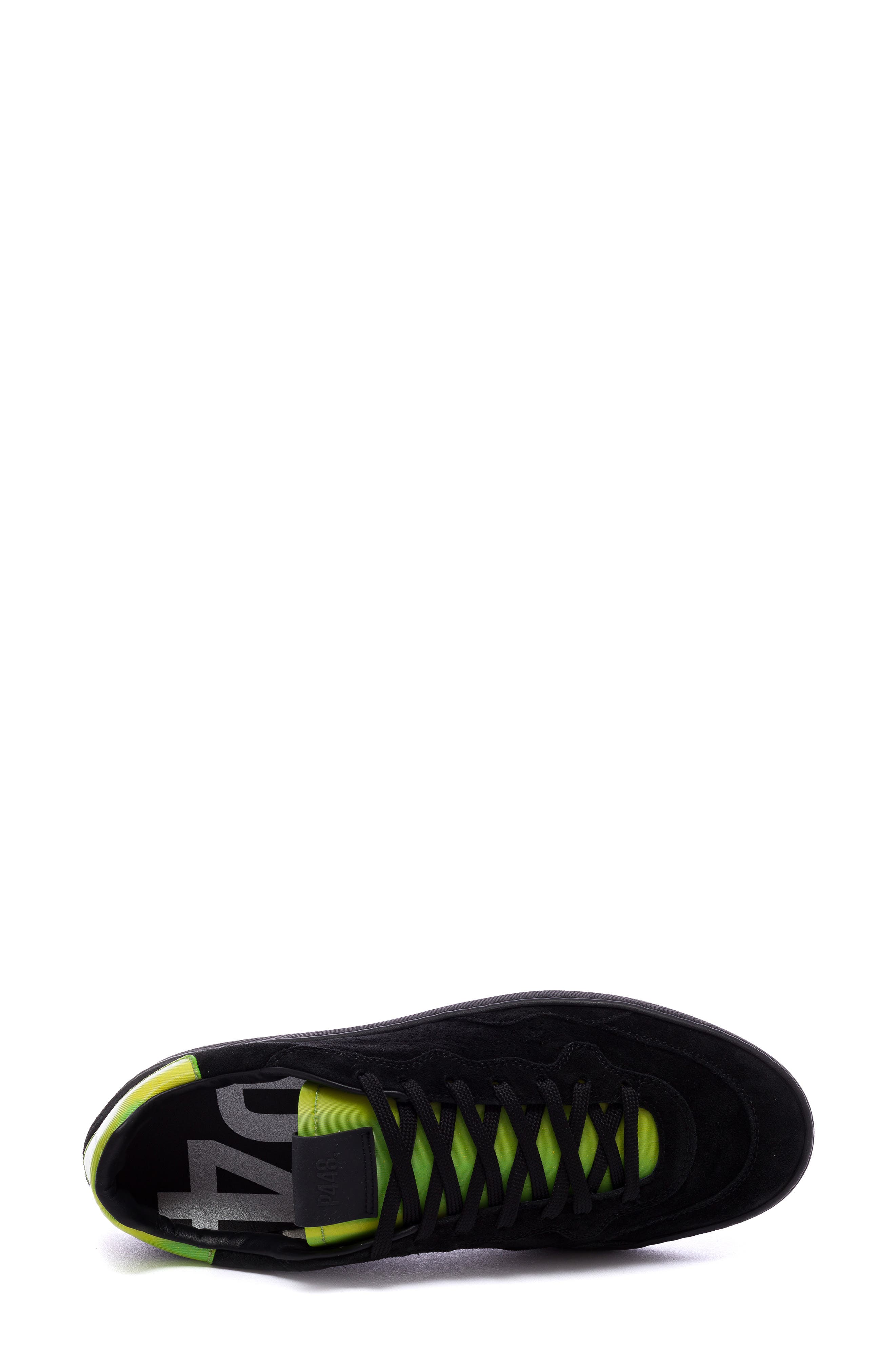 P448 Yam Skate Sneaker, Alternate, color, Black-Neon Green