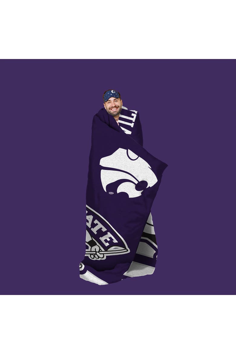Kansas State Wildcats Mascot 60" x 80" Raschel Throw, Alternate, color, None