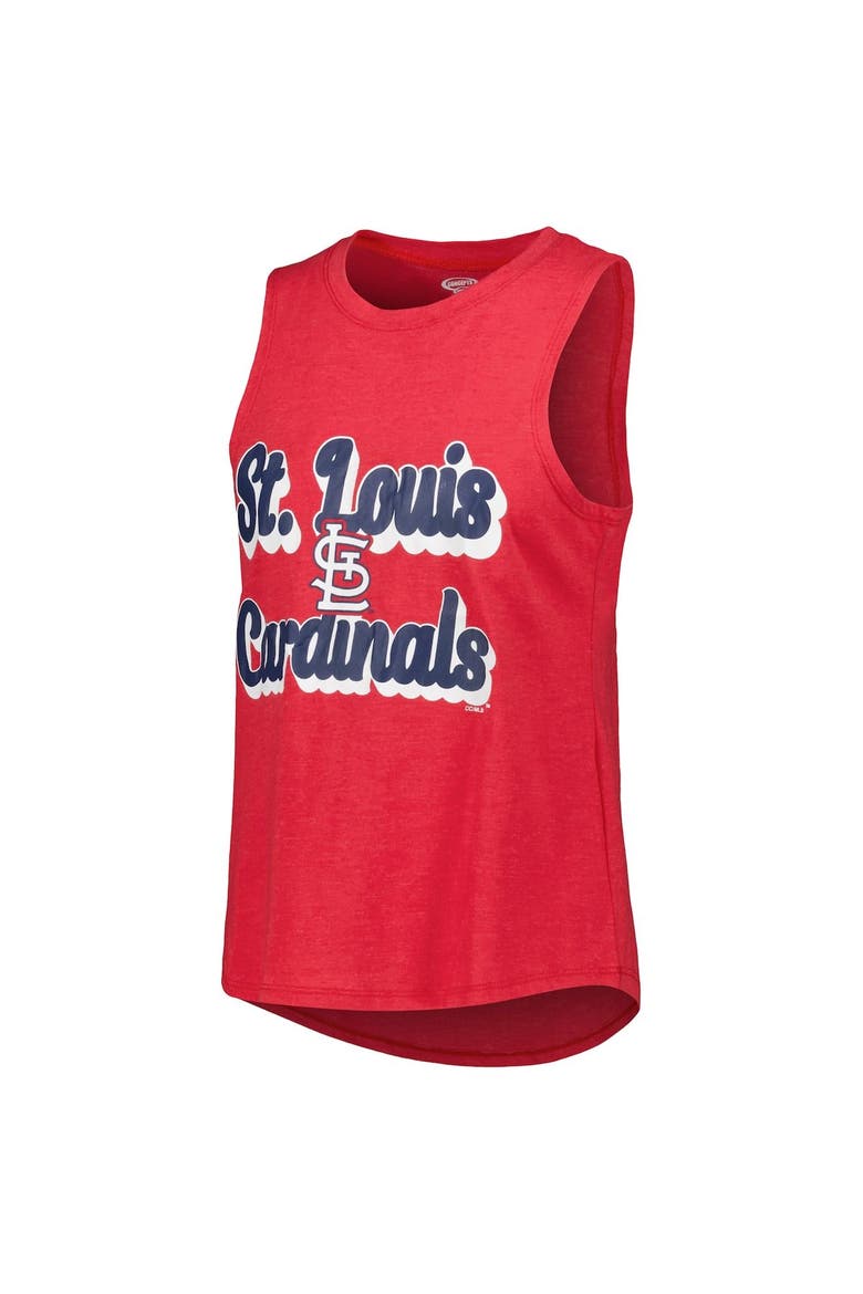 Women's Concepts Sport Navy/Red St. Louis Cardinals Wordmark Meter Muscle Tank Top & Pants Sleep Set, Alternate, color, Navy