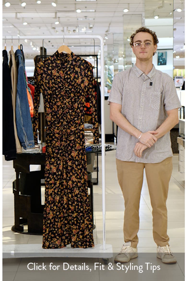Ida Long Sleeve Jersey Midi Dress video