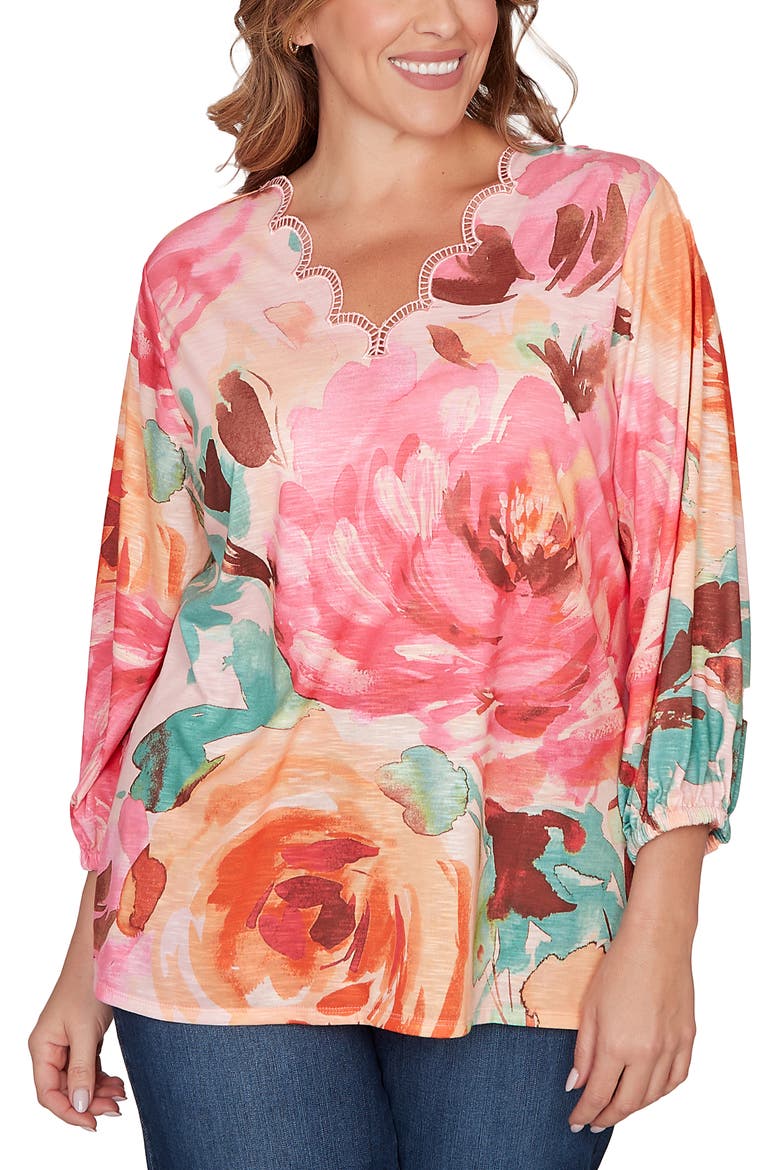 Printed Sublimation Top, Main, color, DUSTY ROSE MULTY
