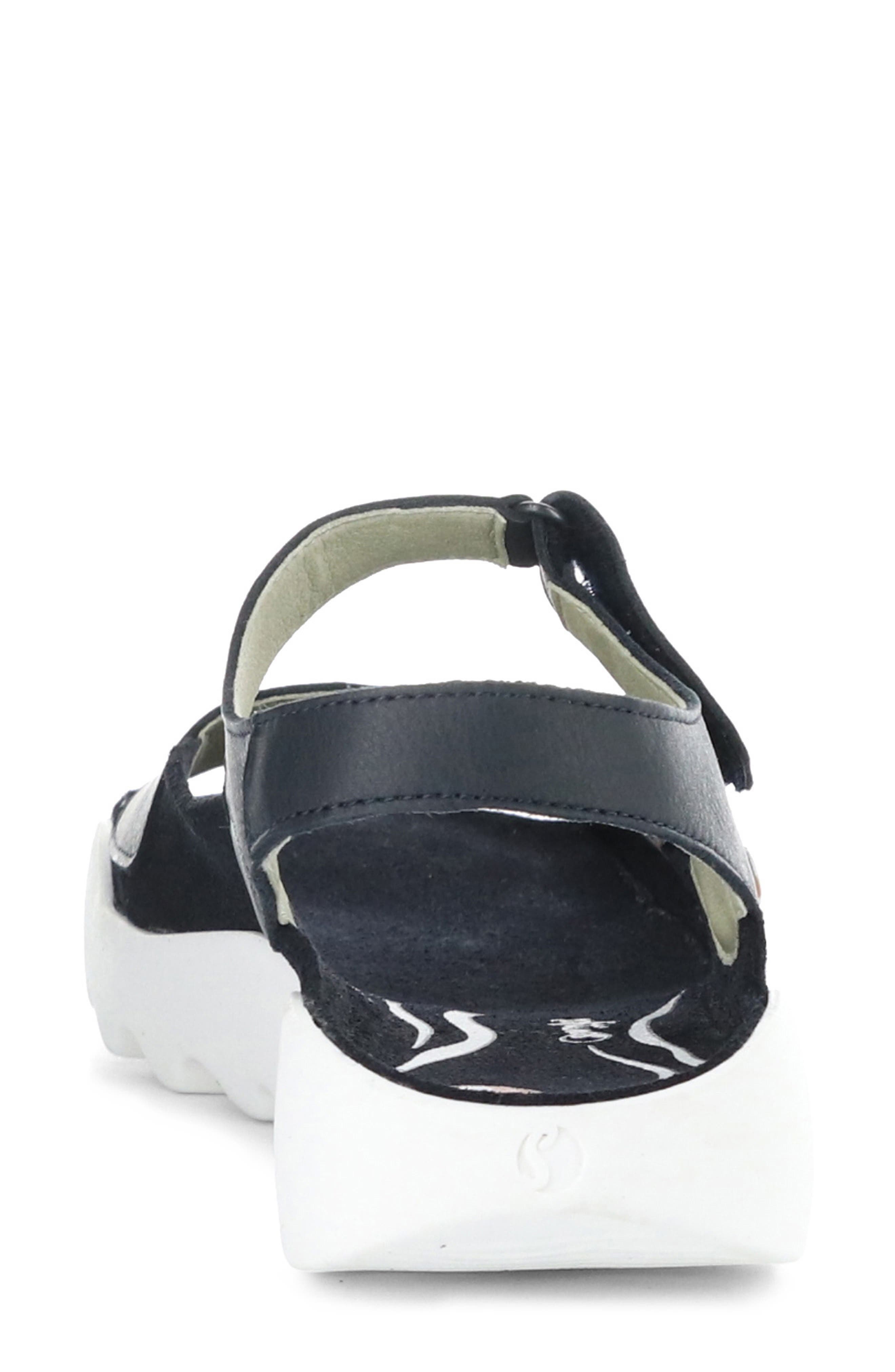 Fly London Weal Sandal, Alternate, color, Navy Smooth Leather