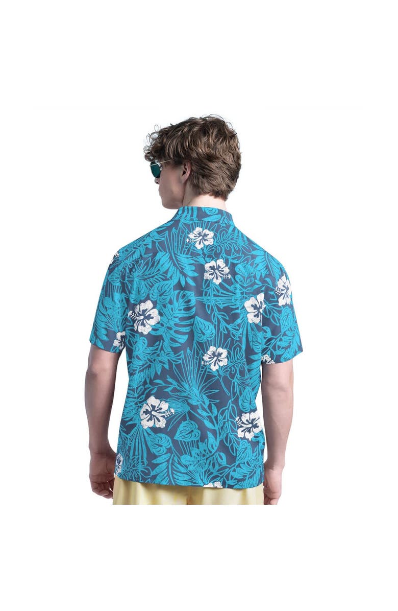 Margaritaville Men's Margaritaville Navy New York Yankees Palm Shade Party Button-Up Shirt, Alternate, color, Navy