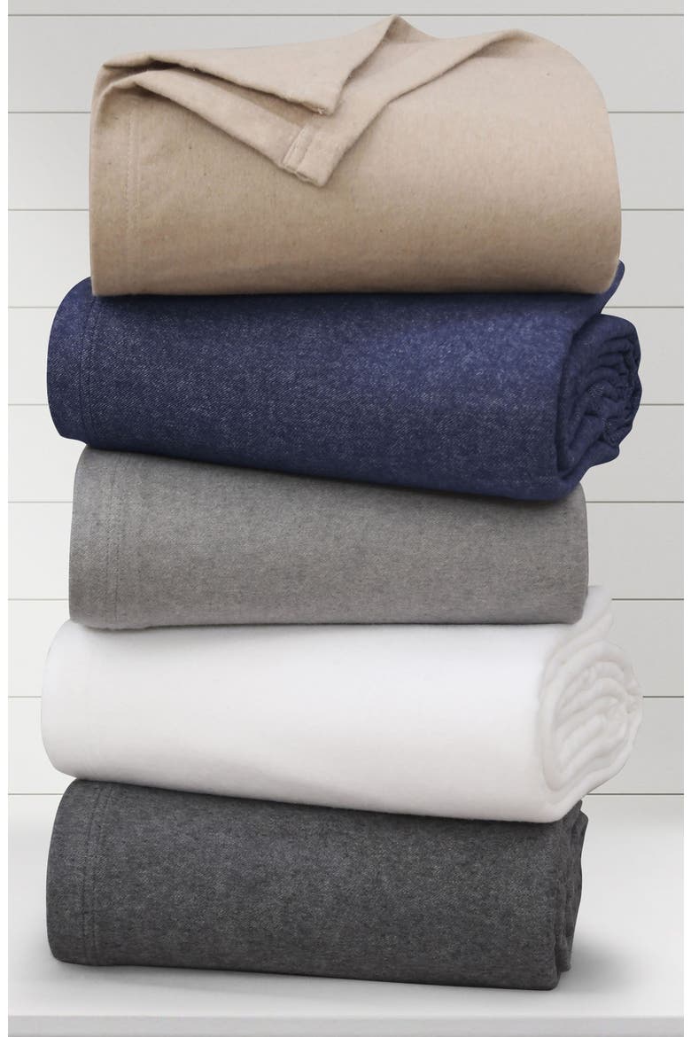 Cotton Throw Blanket, Alternate, color, HEATHER DARK GREY