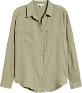 beachlunchlounge Micaela Cotton Button-Up Shirt