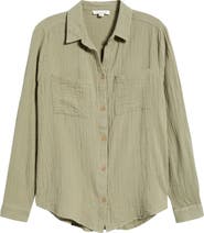 beachlunchlounge Micaela Cotton Button-Up Shirt