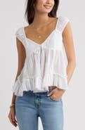 BP. Cap Sleeve Cotton Babydoll Top