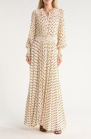 Reformation Brown Sugar Ruffle Maxi Dress