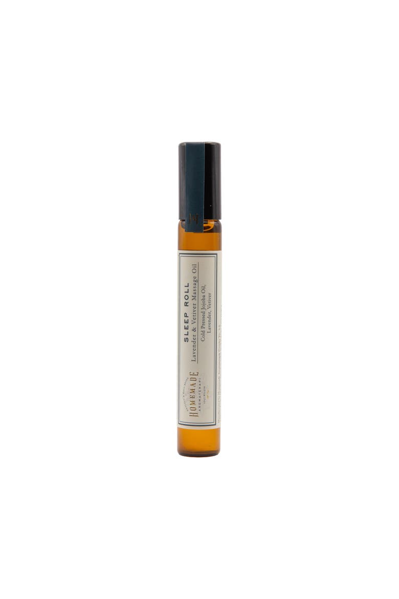 Calming Relaxing Lavender Vetiver Roll On Massage Oil, Main, color, Golden