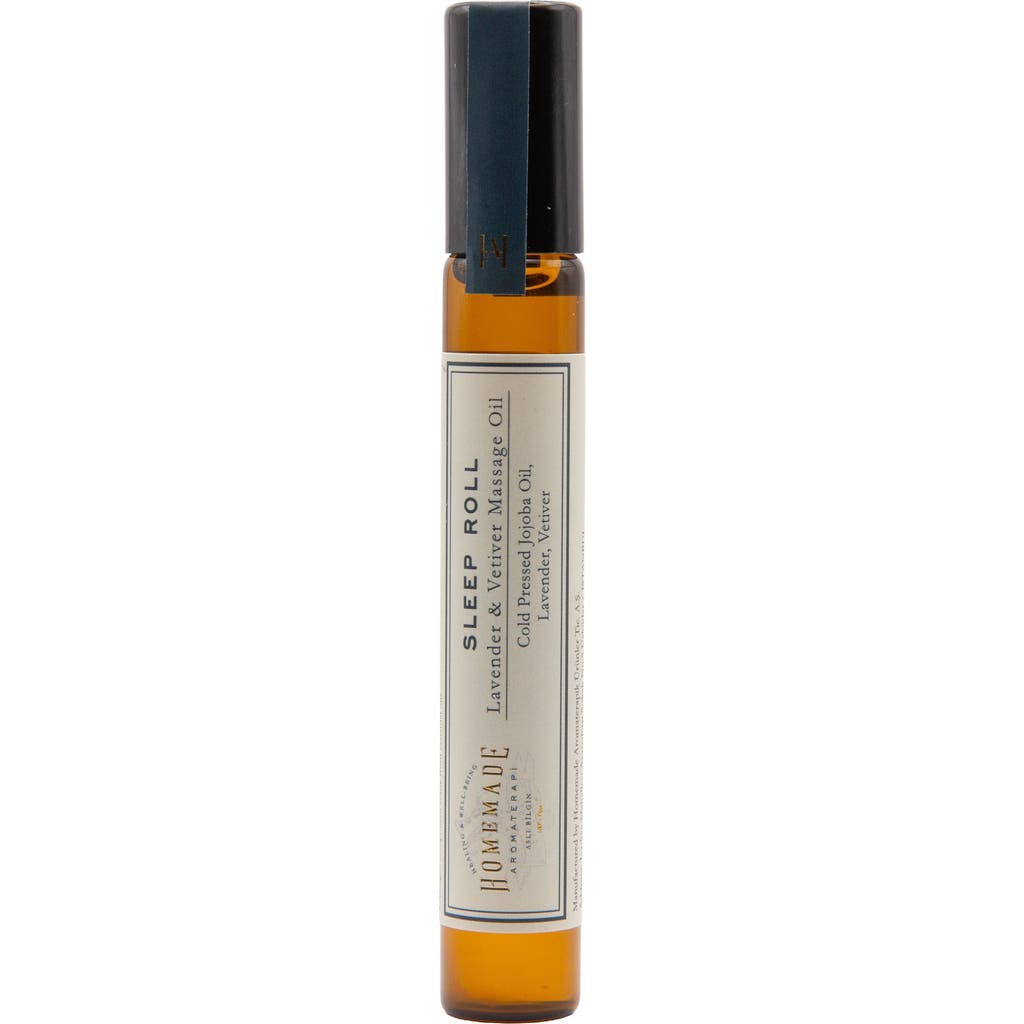 Homemade Aromaterapy Calming Relaxing Lavender Vetiver Roll On Massage Oil In Gold