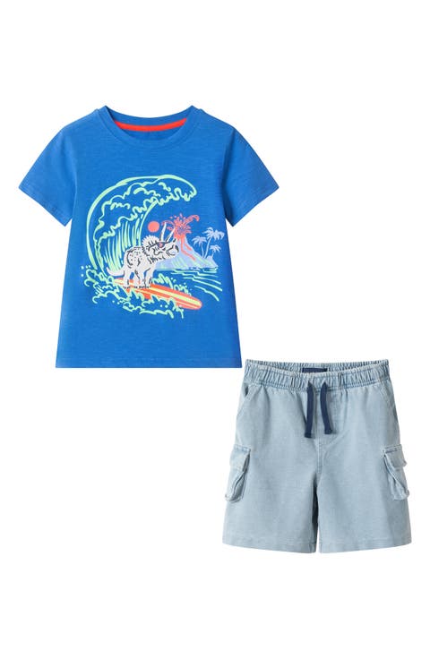 Kids' Graphic T-Shirt & Shorts Set (Toddler & Little Kid)