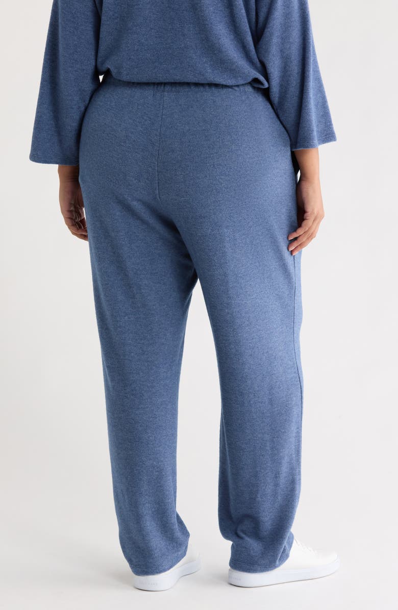 RUBY RD Hacci Knit Pull-On Pants, Alternate, color, Indigo Heather