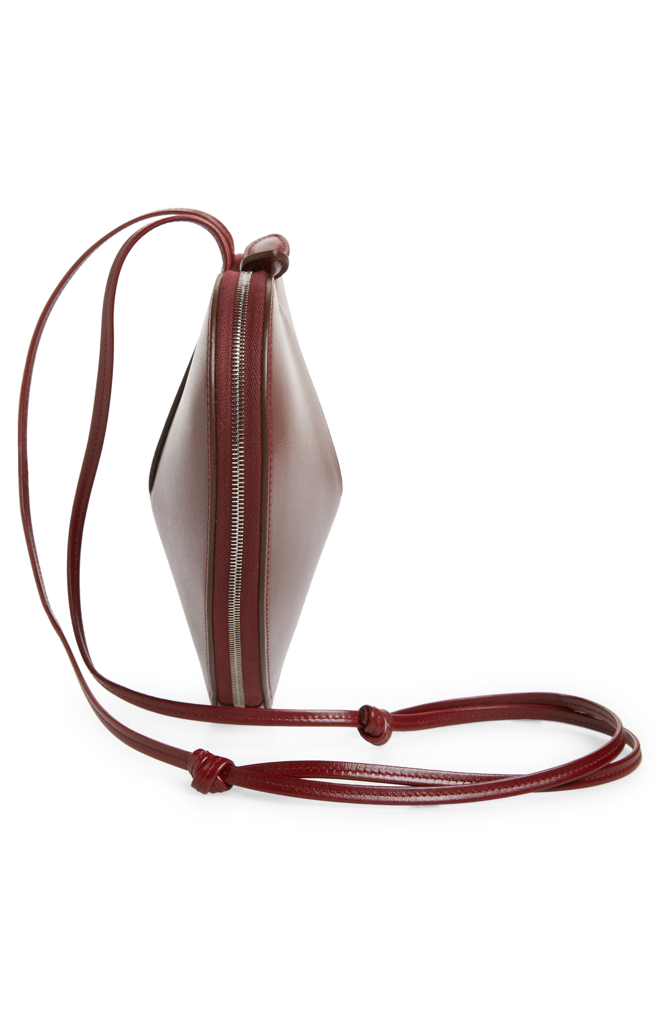 Le Coeur Leather Crossbody Bag, Alternate, color, 325 - ROUGE GRENAT