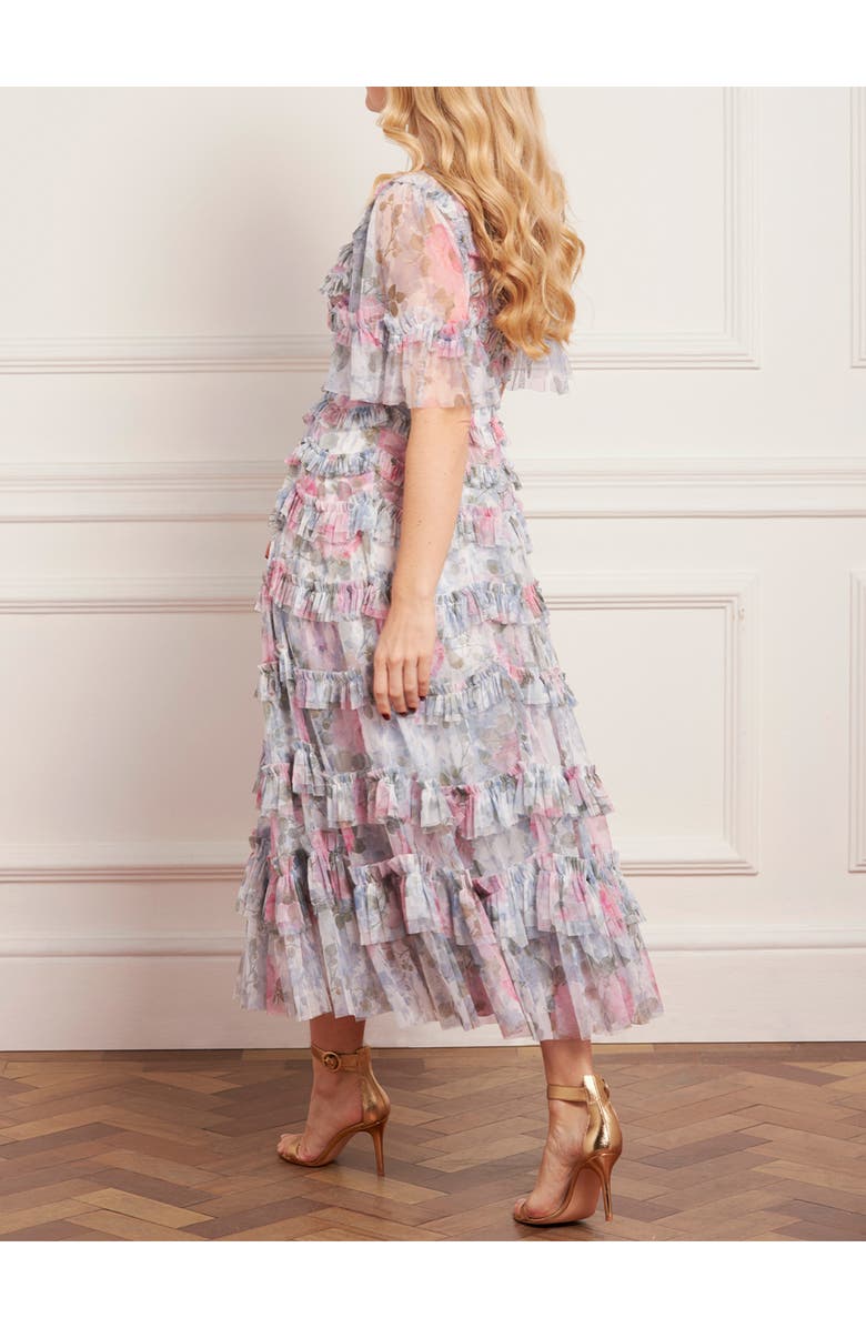 Needle & Thread Camille's Garden Round Neck Dress, Alternate, color, Moonshine