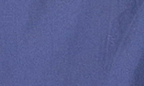 English Factory Pleated Long Sleeve Shirtdress In Blue