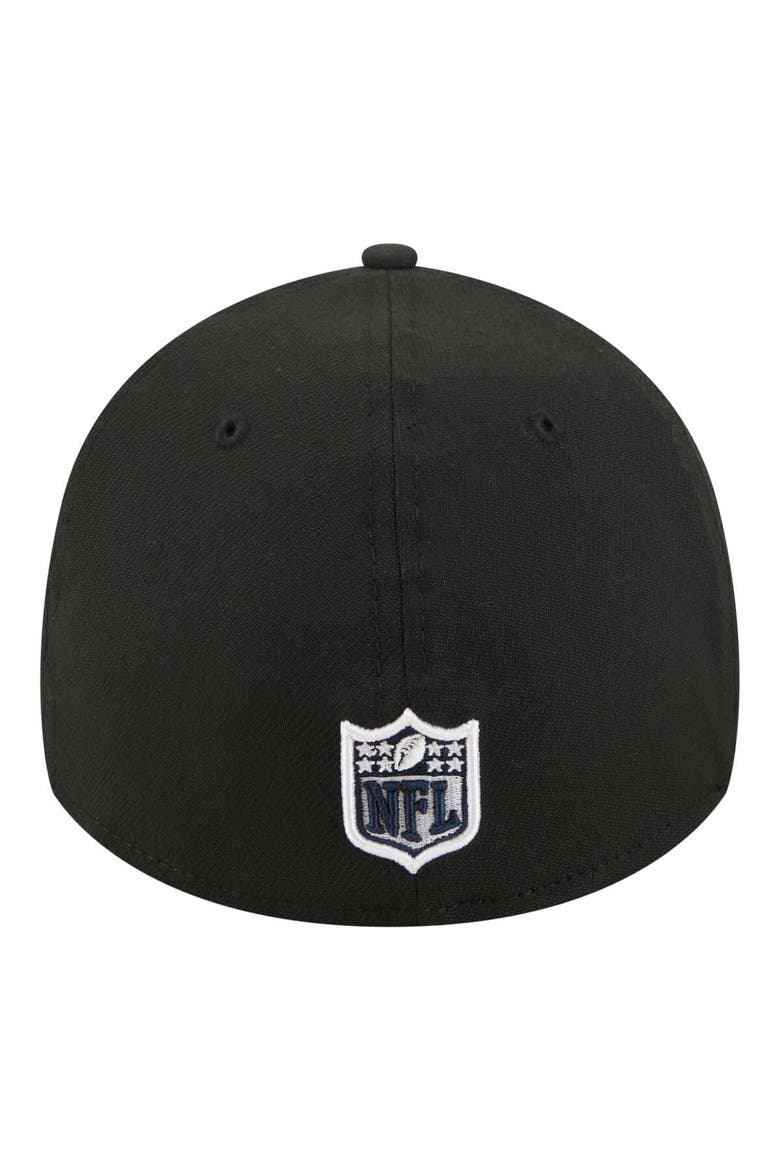 Men's New Era  Black New England Patriots Core Team 39THIRTY Flex Hat, Alternate, color, Black