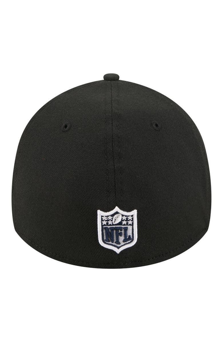 New Era Men's New Era Black New England Patriots Core Team 39THIRTY Flex Hat, Alternate, color, Black