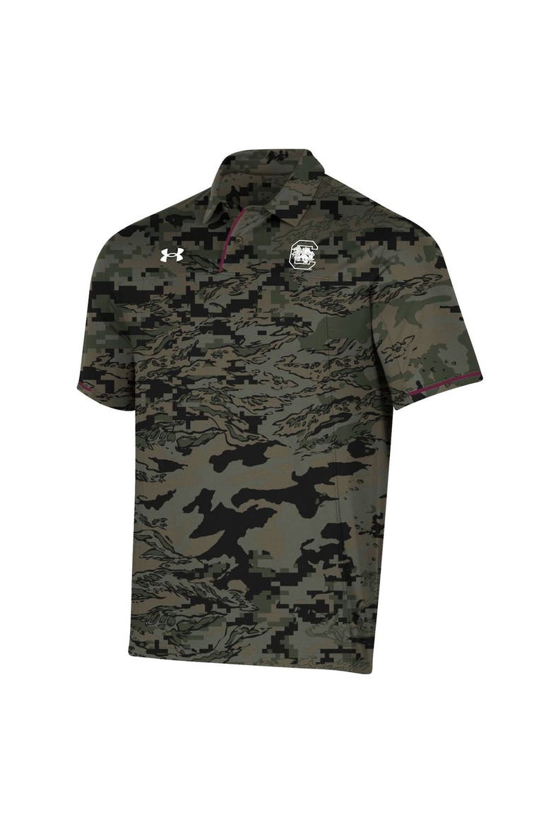 Men's Under Armour Camo South Carolina Gamecocks Freedom Polo, Alternate, color, Camo