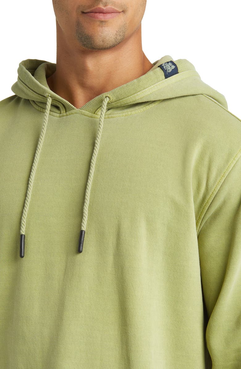 Stone Rose Fleece Hoodie, Alternate, color, Sage