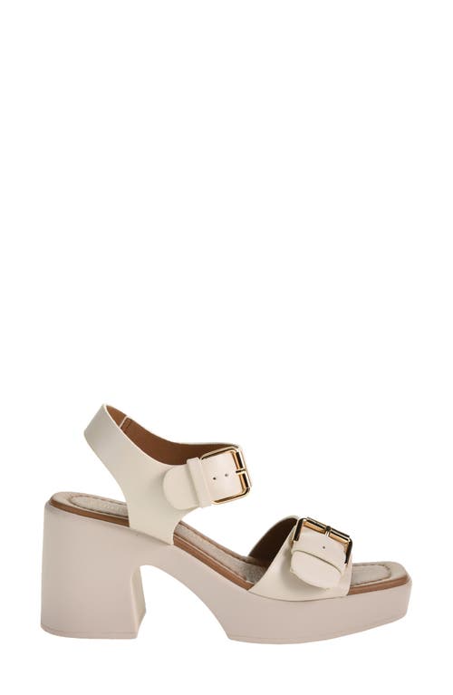 Chinese Laundry Drew Ankle Strap Platform Sandal In Cream