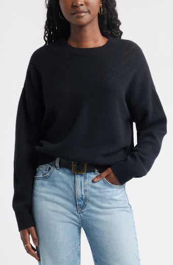 Treasure & Bond Pointelle Wool & Cashmere Sweater