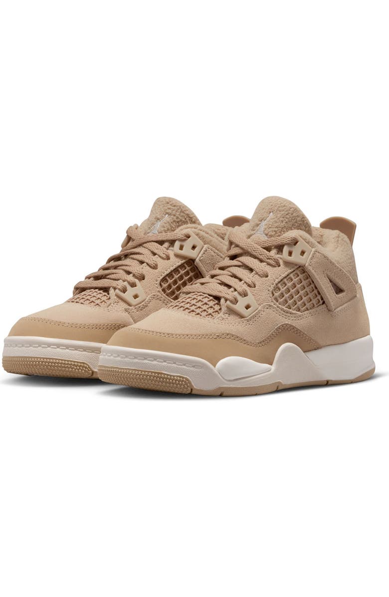 Nike Kids' Jordan 4 Retro Sneaker, Main, color, 200 Hemp/Ltowbr