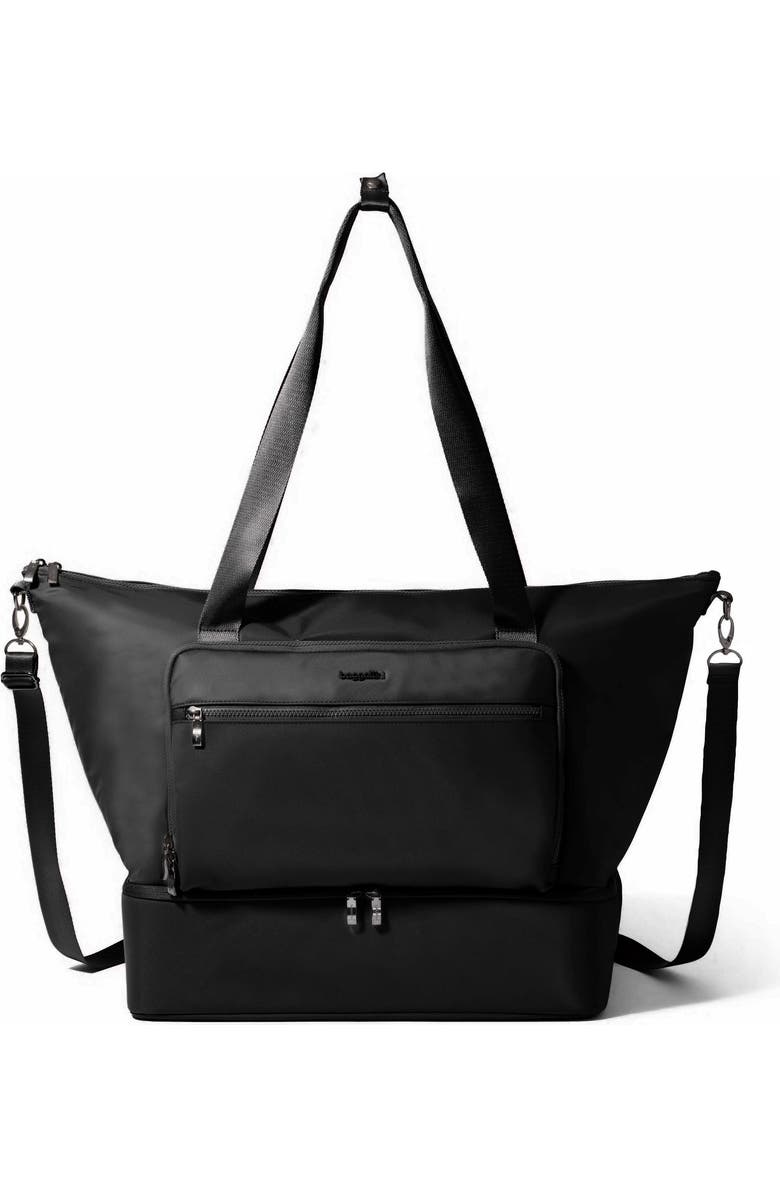 BAGGALLINI Park Ave Weekender Tote, Main, color, Black Twill