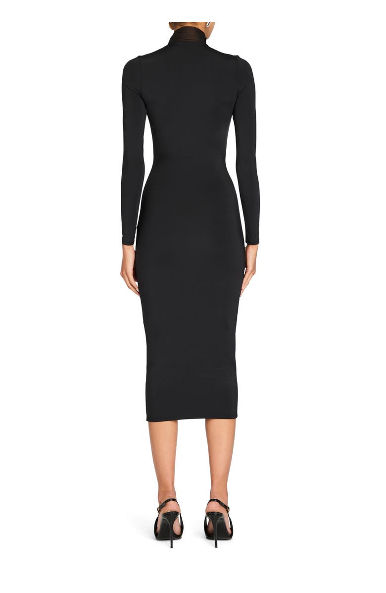 SER.O.YA Priyanka Mesh V-Cut Midi Dress, Alternate, color, 