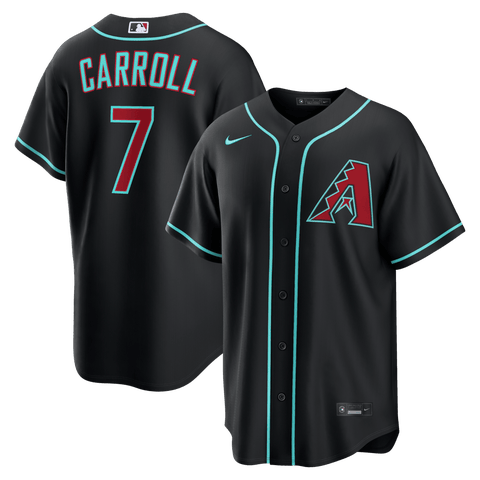 Men's Nike Corbin Carroll Black Arizona Diamondbacks Alternate Replica Jersey