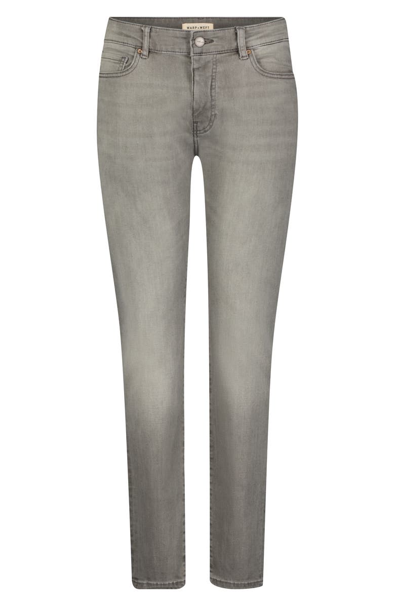 WARP+WEFT HND Skinny Fit Jeans, Alternate, color, Smoke