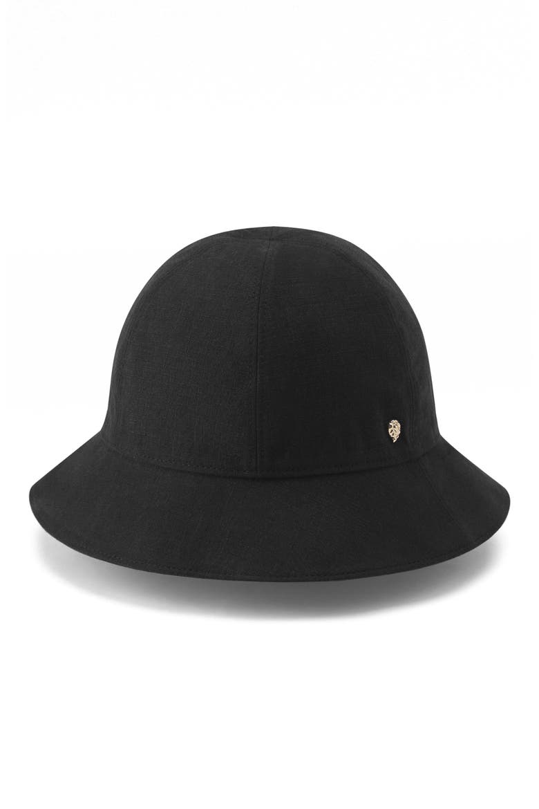 Skye UPF 50+ Linen Cloche, Main, color, BLACK