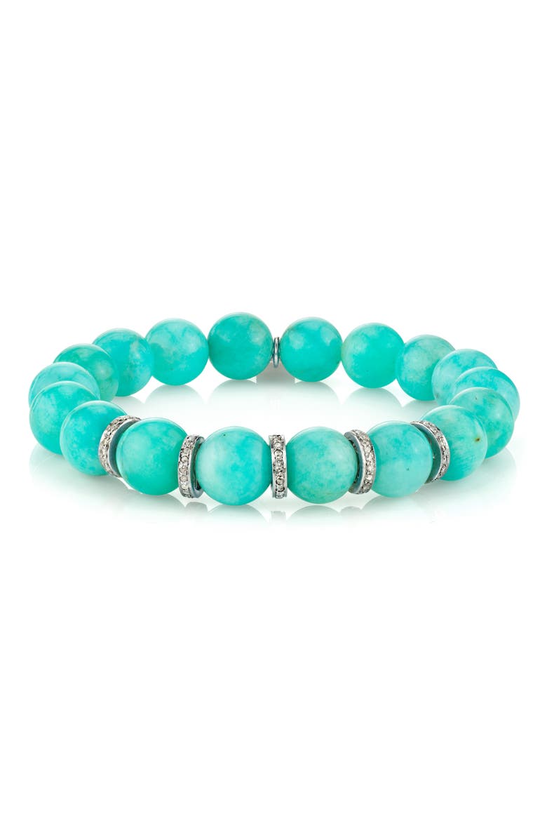 Amazonite & Pavé Diamond Bracelet, Main, color, AMAZONITE