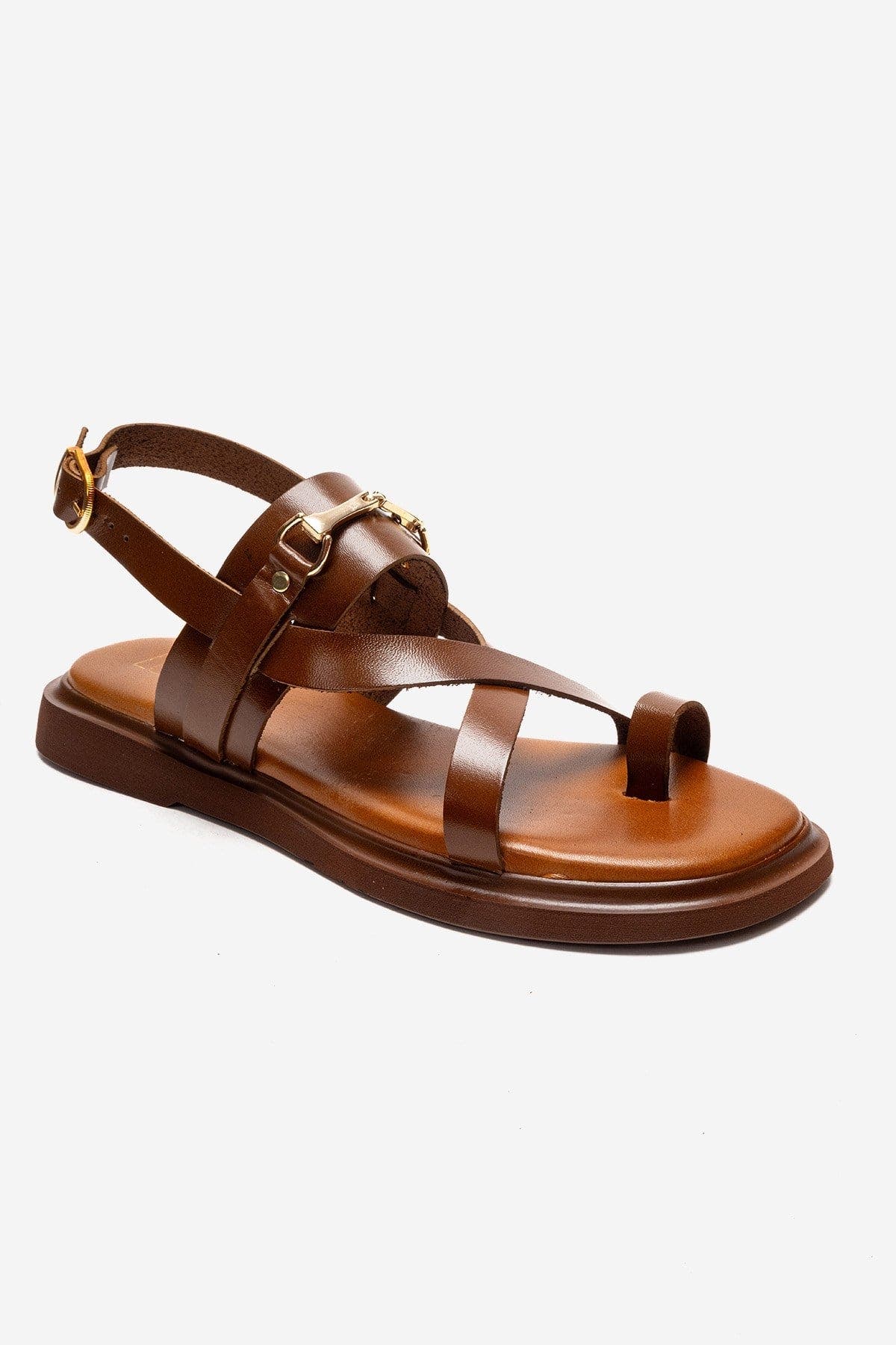 Forever & Always Shoes Fabiana Leather Thong Sandal, Alternate, color, Cognac