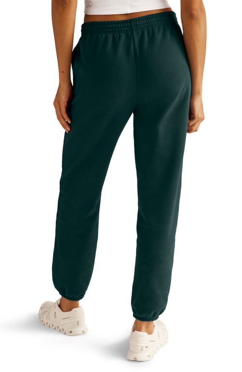 Beyond Yoga On The Go Cotton Blend Joggers In Green