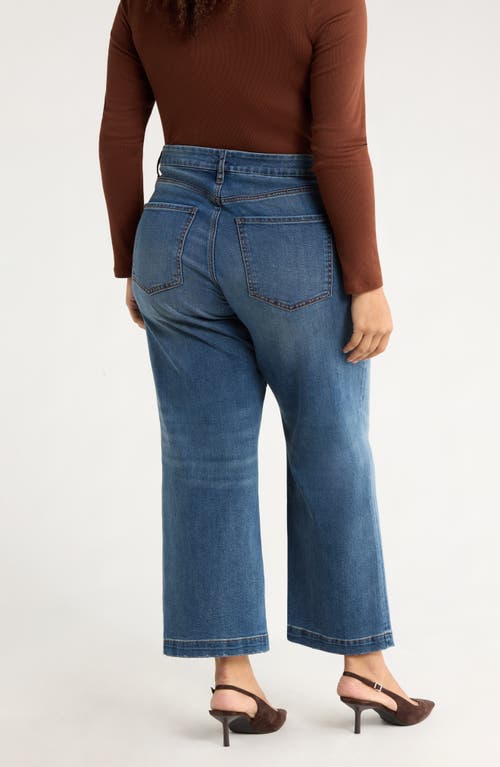 Kut From The Kloth Meg High Waist Ankle Wide Leg Jeans In Blue