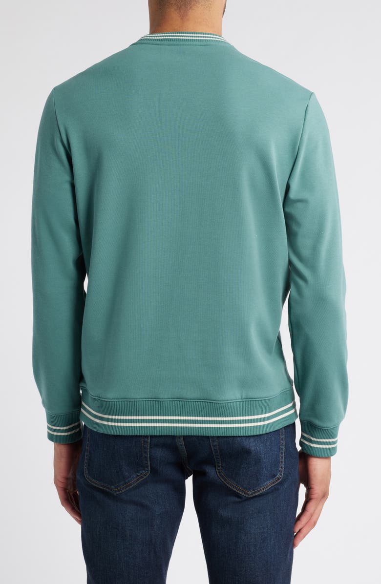 TravisMathew VIP Ticket Pullover Sweatshirt, Alternate, color, Silver Pine