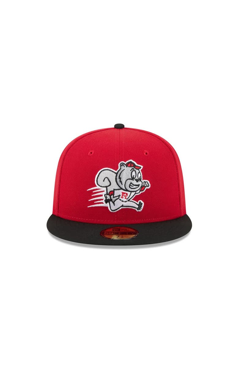 New Era Men's New Era Red Richmond Flying Squirrels Theme Nights 59FIFTY Fitted Hat, Alternate, color, Red