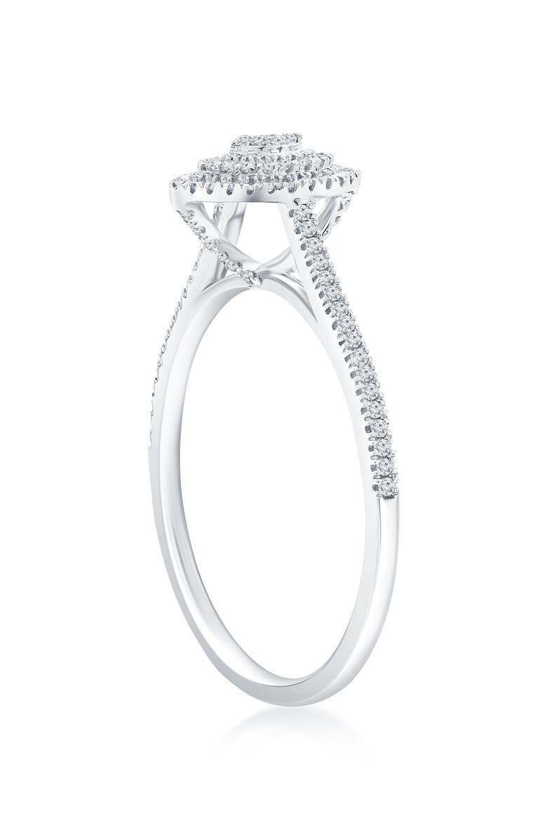 SIMONA Sterling Silver Diamond Marquise Ring - 0.25 ctw, Alternate, color, 