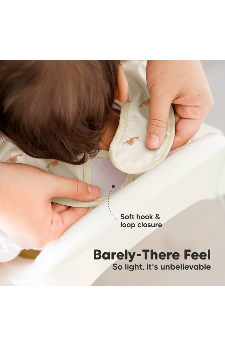 KeaBabies 3-Pack Presto Waterproof Bibs, Alternate, color, Roarsome