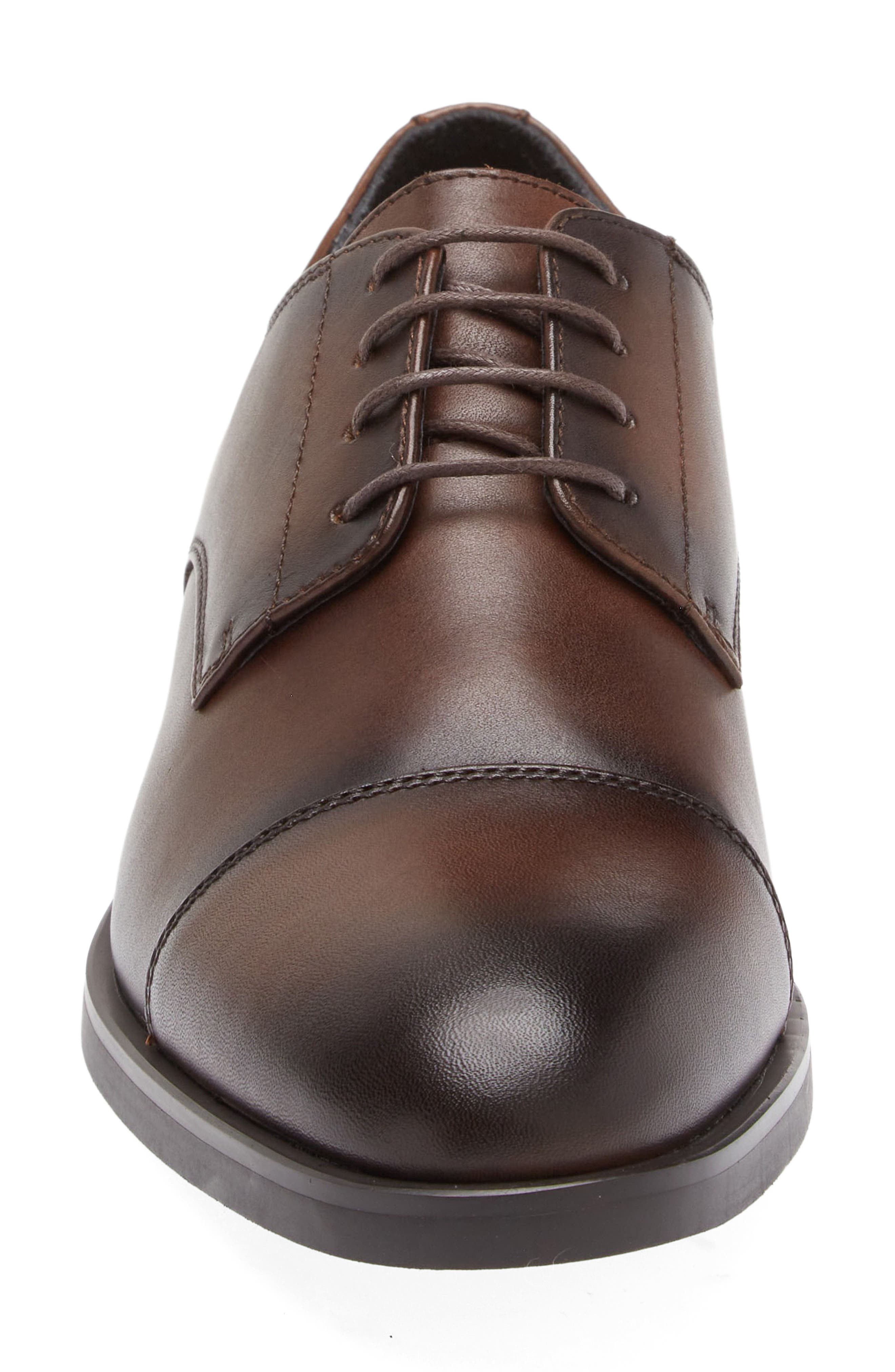Nordstrom Elliott Cap Toe Lace-Up Derby, Alternate, color, Brown Clove