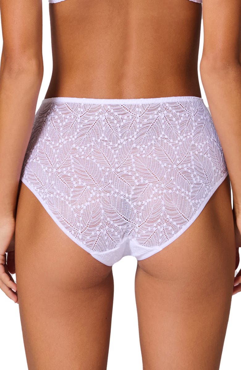 Simone Perele Comete Retro Briefs, Alternate, color, White
